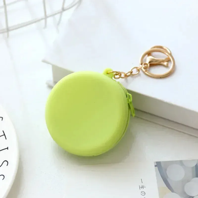 Adorable Animal Friends Silicone Coin Purse 🐾💖 - Cute Round Wallet for Kids & Adults! 🐻🎀