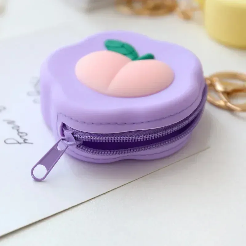 Adorable Animal Friends Silicone Coin Purse 🐾💖 - Cute Round Wallet for Kids & Adults! 🐻🎀