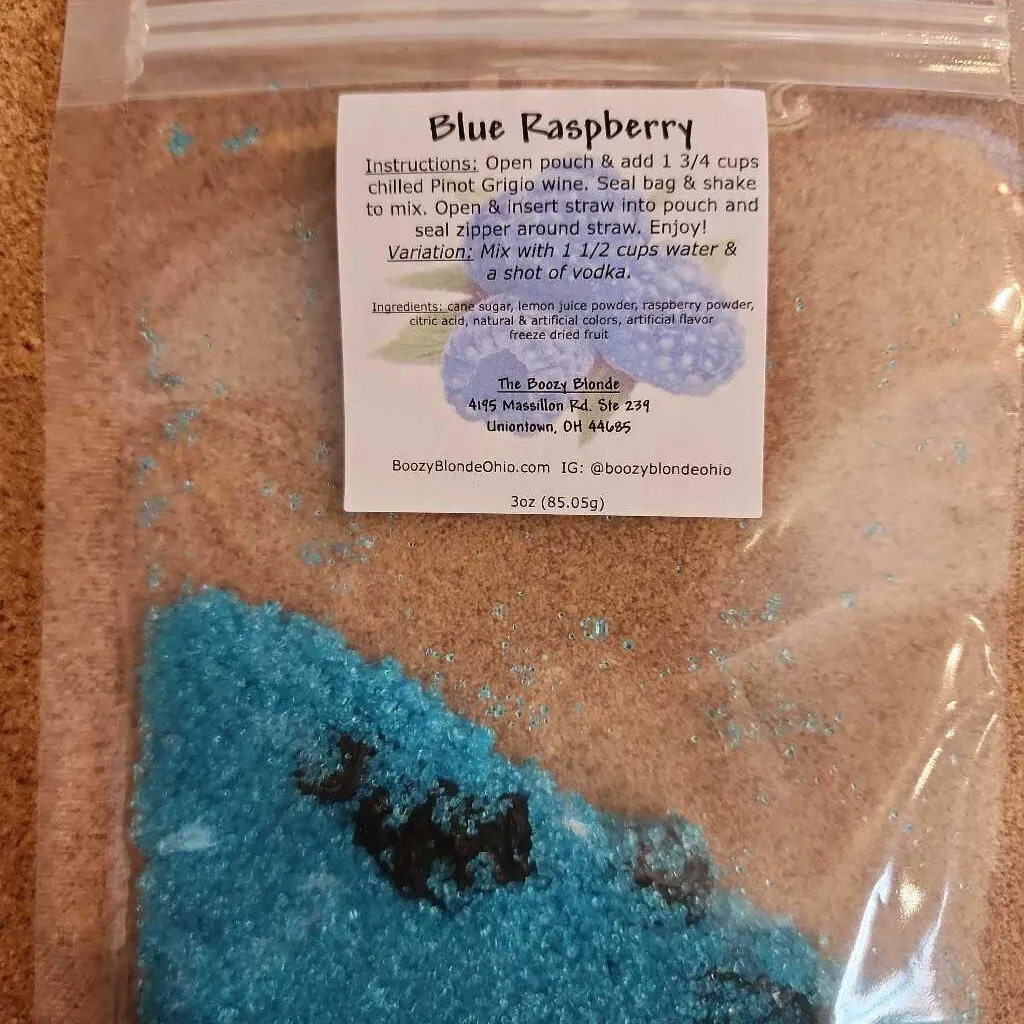 Adult Drink Pouch - Blue Raspberry