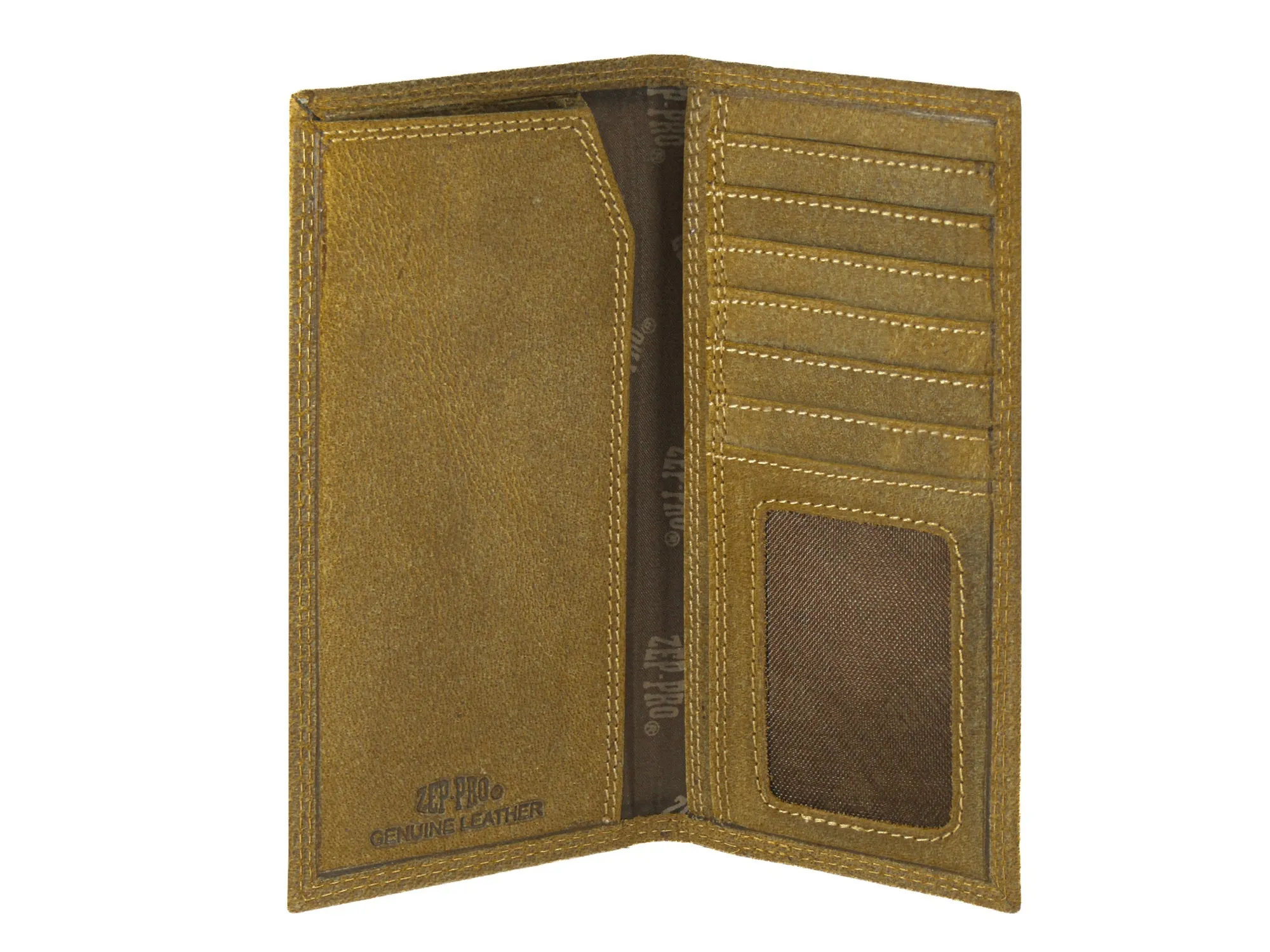 Alabama Crimson Tide Vintage Tan Leather Secretary Wallet