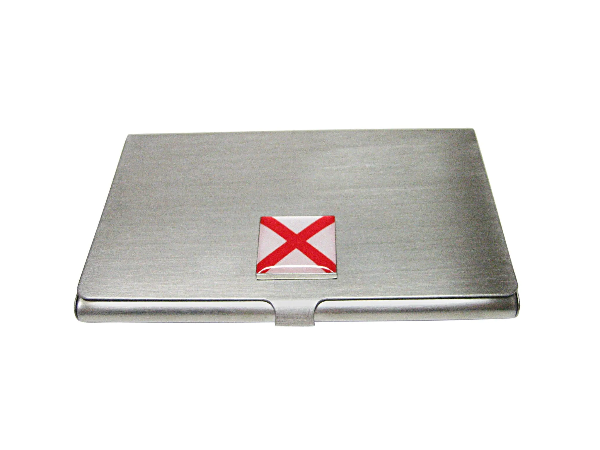 Alabama State Flag Pendant Business Card Holder