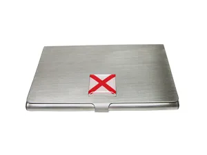 Alabama State Flag Pendant Business Card Holder