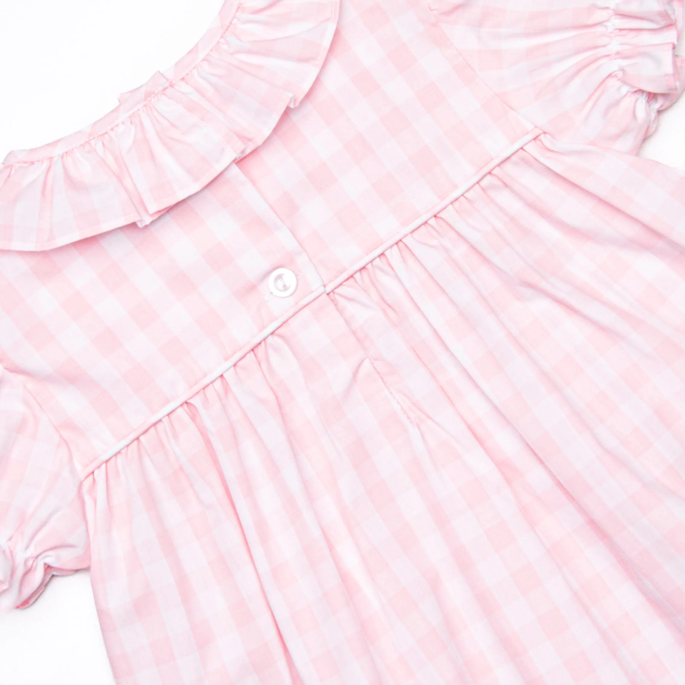 All Decked Out Smocked Diaper Set, Pink