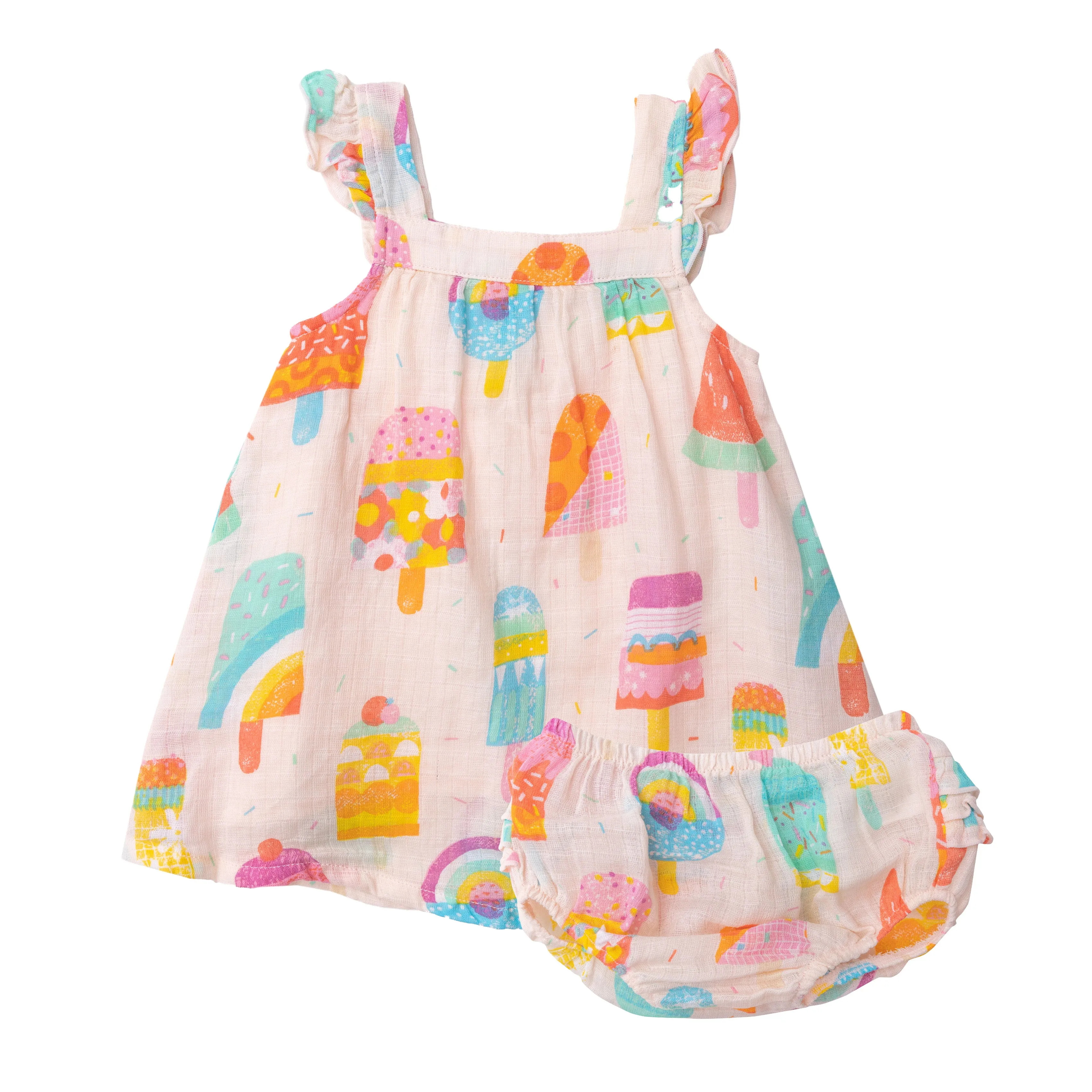 Angel Dear Pink Summer Popsicles Sundress