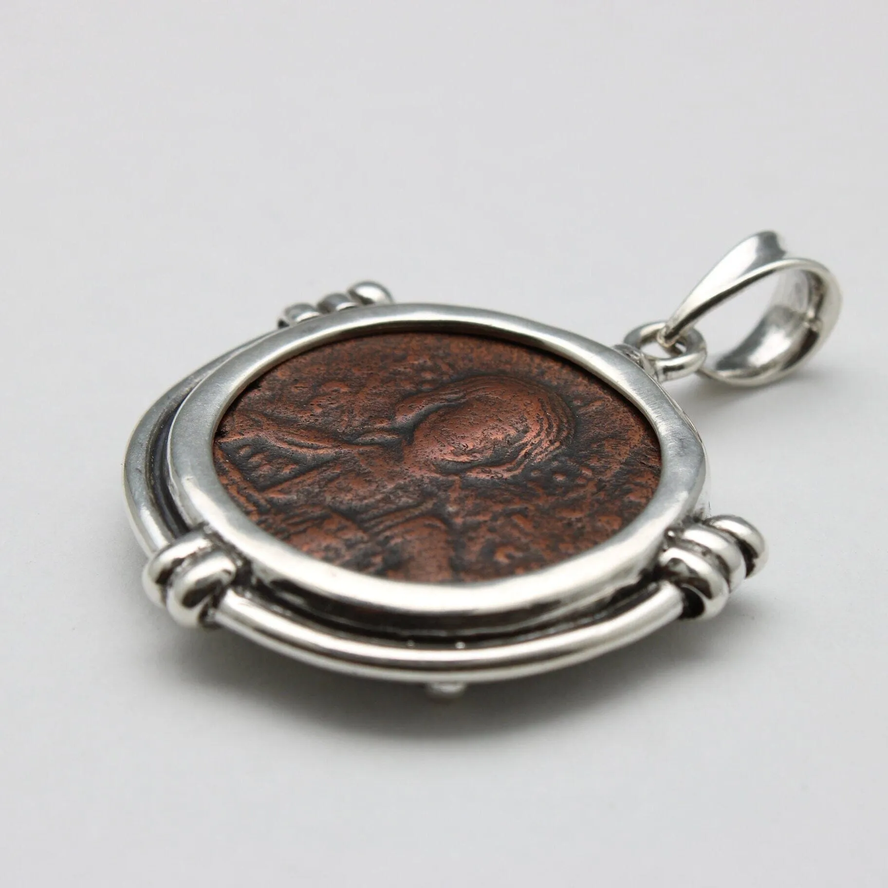 Anonymous Folles Class A Coin, Silver Pendant, ID14666
