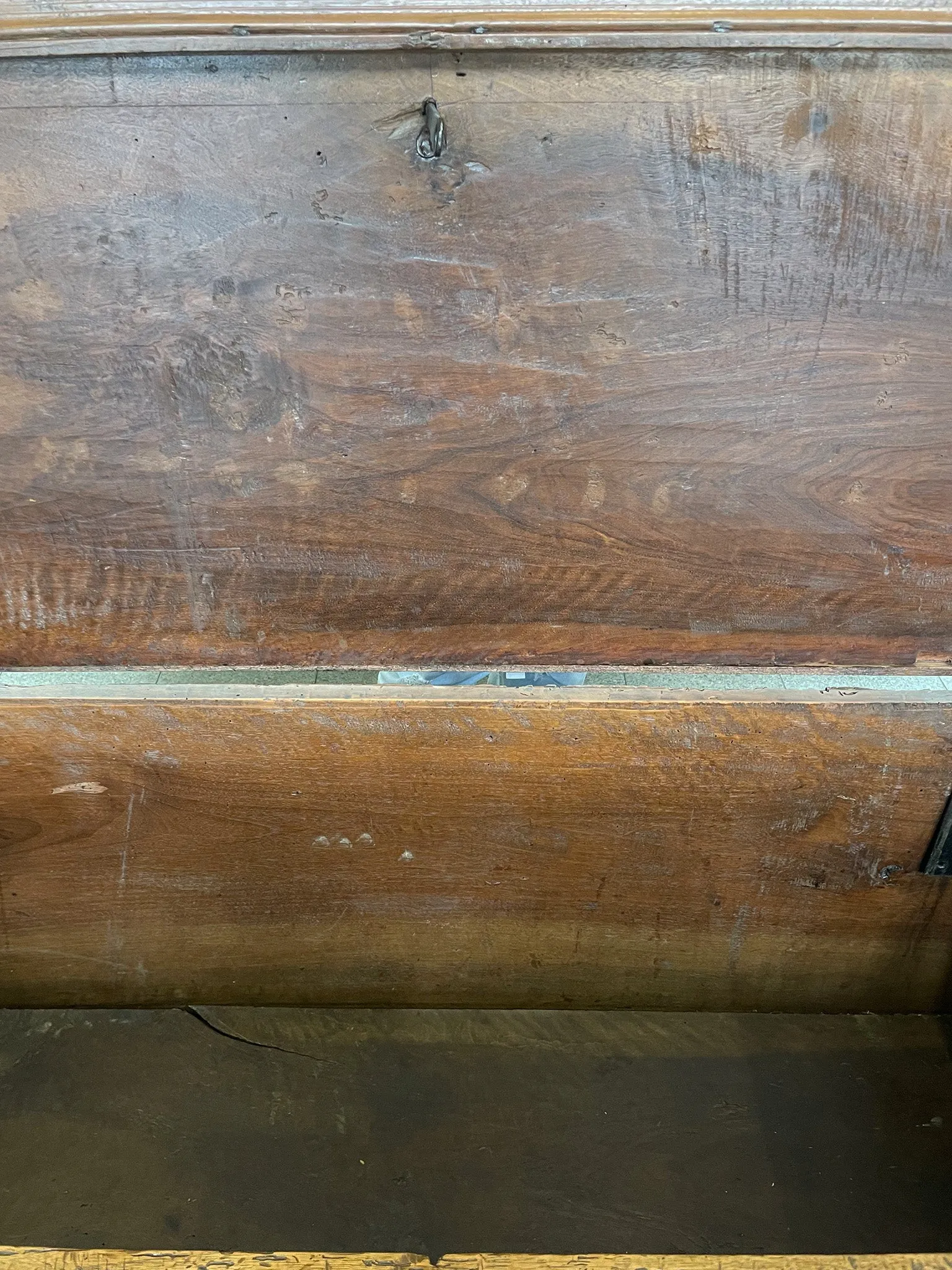 Antique 18th Century Carved Continental Coffer Chest