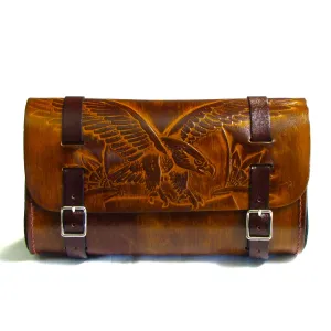 AP40-42  Antique Finish Tool Pouch- Eagle