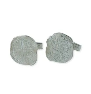 Atocha Re-creation Coin Sterling Silver Cufflinks