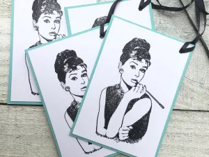 Audrey Hepburn Gift Tags