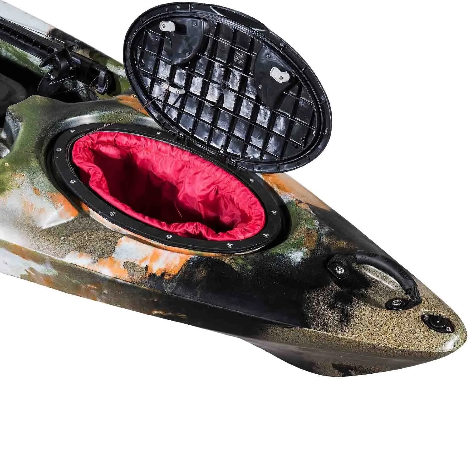 Auklet 12 Foot Single Person Sit On Top Fishing Kayak with SmartTracker Rudder and Aluminum Framed Seat
