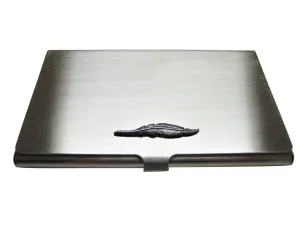 Author Quill Feather Business Card Holder