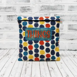 Autumn Dots Personalized Reusable Food Bag