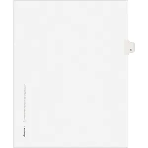 Avery® Individual Legal Dividers Allstate(R) Style, Letter Size, Side Tab #33 (82231)