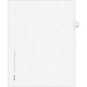Avery® Individual Legal Dividers Allstate(R) Style, Letter Size, Side Tab #57 (82255)