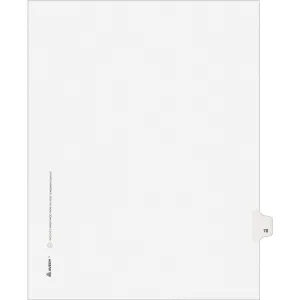 Avery® Individual Legal Dividers Allstate(R) Style, Letter Size, Side Tab #70 (82268)