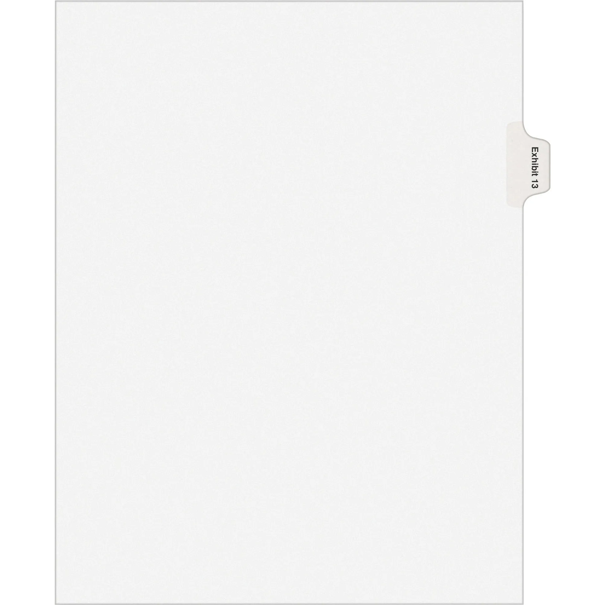 Avery® Individual Legal Dividers Allstate(R) Style, Letter Size, Side Tab EXHIBIT 13 (82145)