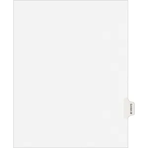 Avery® Individual Legal Dividers Allstate(R) Style, Letter Size, Side Tab EXHIBIT 28 (82160)