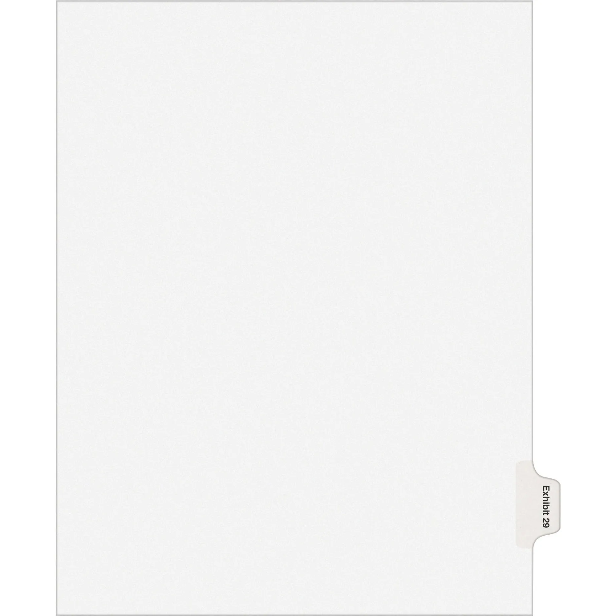 Avery® Individual Legal Dividers Allstate(R) Style, Letter Size, Side Tab EXHIBIT 29 (82161)