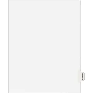 Avery® Individual Legal Dividers Allstate(R) Style, Letter Size, Side Tab EXHIBIT 29 (82161)