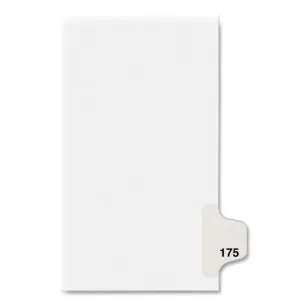 Avery® Individual Legal Dividers Avery® Style, Letter Size, Side Tab #175 (82391)