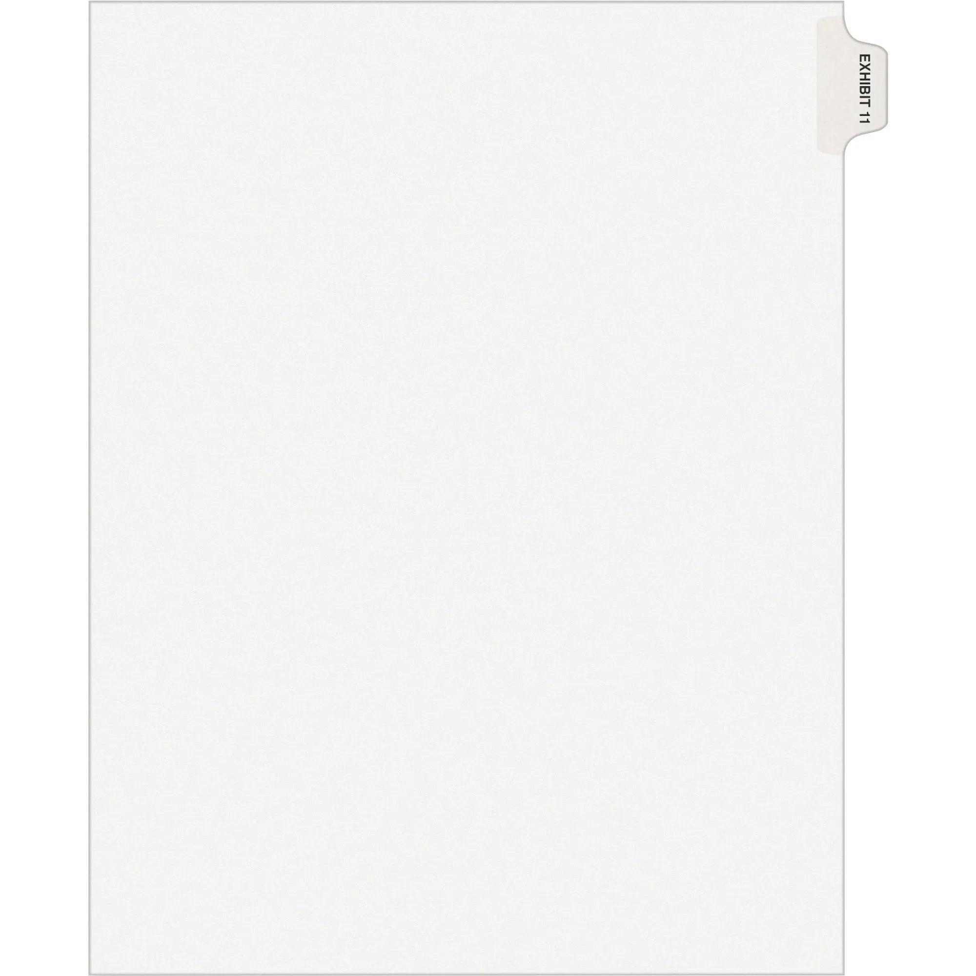Avery® Individual Legal Dividers Avery® Style, Letter Size, Side Tab EXHIBIT 11 (82331)