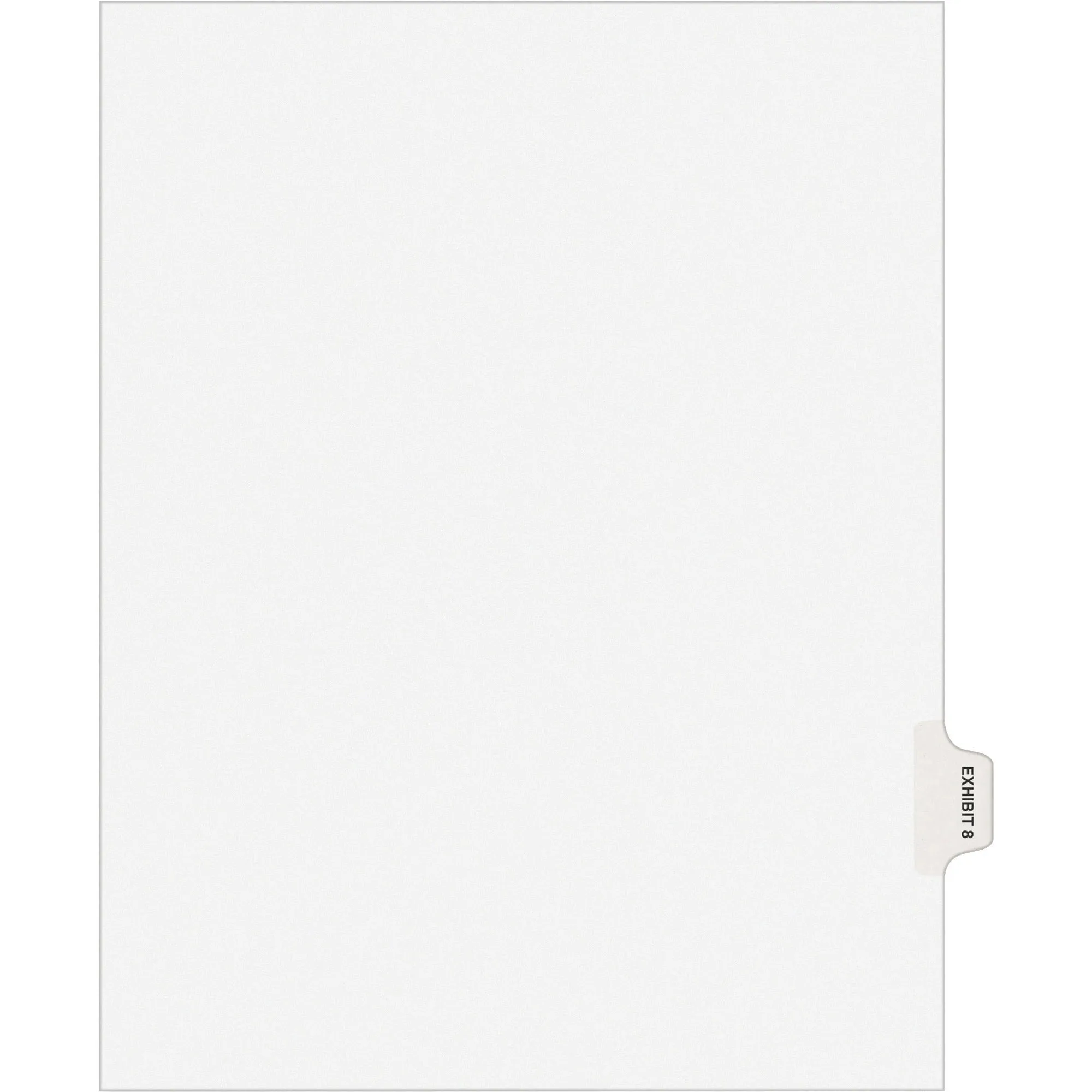 Avery® Individual Legal Dividers Avery® Style, Letter Size, Side Tab EXHIBIT 8 (82328)