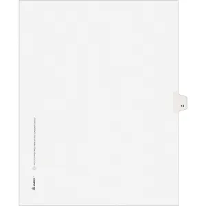 Avery® Individual Legal Exhibit Dividers - Avery Style - Unpunched
