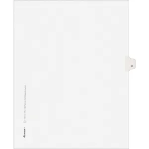 Avery® Individual Legal Exhibit Dividers - Avery Style - Unpunched