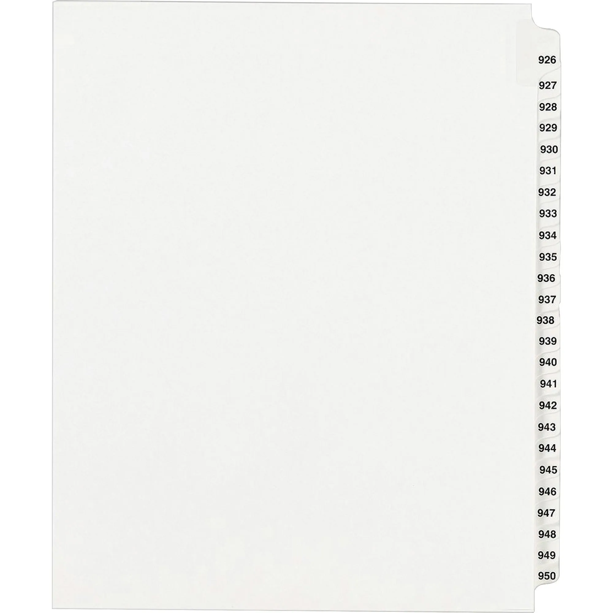 Avery® Standard Collated Legal Dividers Avery® Style, Letter Size, 926-950 Tab Set (82316)