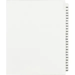 Avery® Standard Collated Legal Dividers Avery® Style, Letter Size, 926-950 Tab Set (82316)
