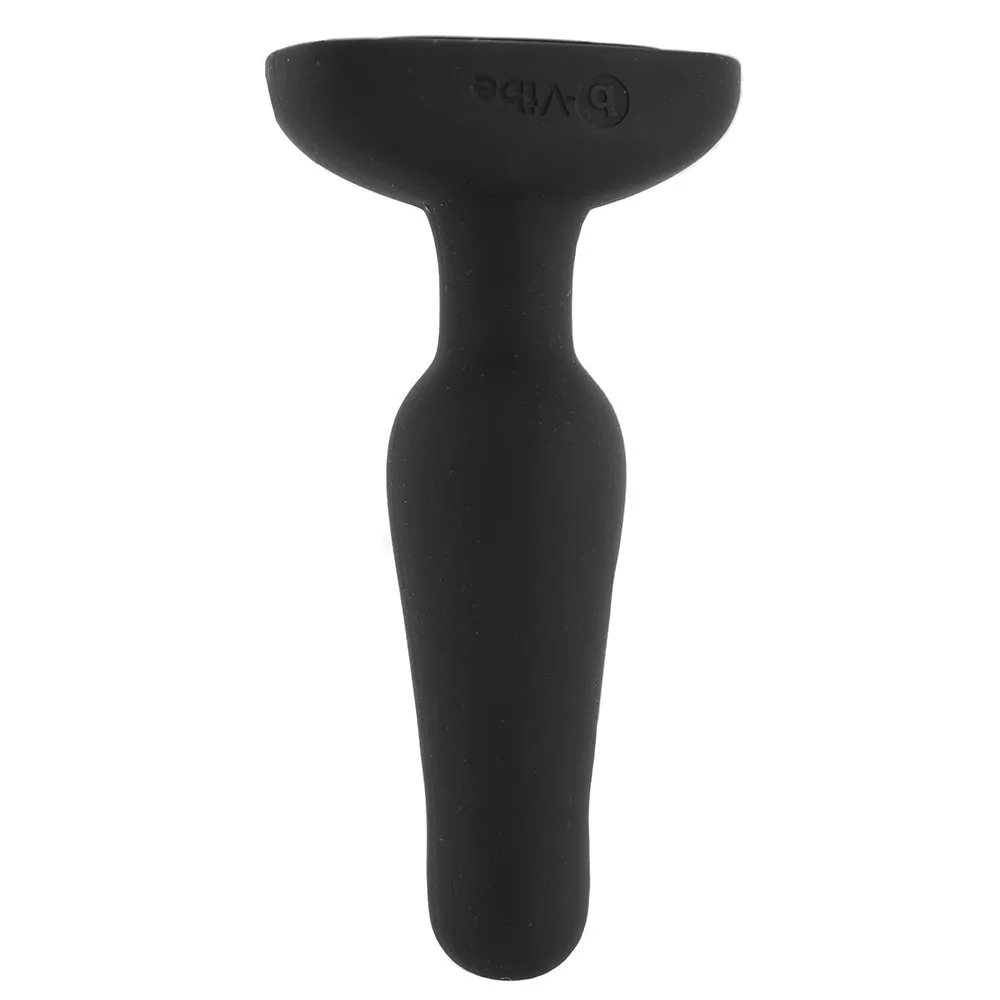 b-Vibe Novice Rechargeable Remote-Controlled Vibrating Silicone Anal Plug Black