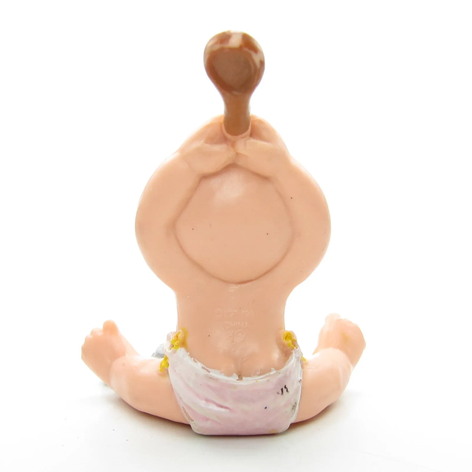 Baby Banging on a Pot or Pan Magic Diaper Babies 1991 Figurine #19