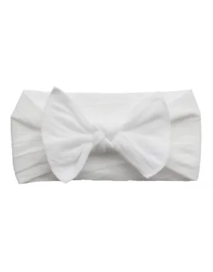 Baby Bling Bows - Classic Knot - White