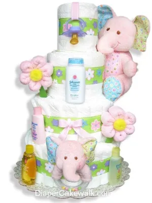 Baby Elephant Diaper Cake