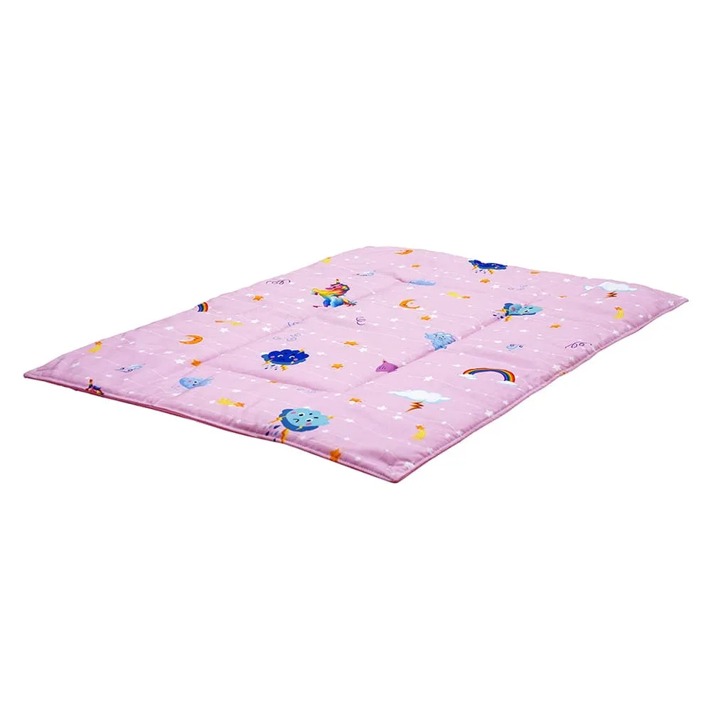 Baby Moo Unicorn 3 Quilted Cotton And 1 Attachable Waterproof Diaper Changing Sheet Set - Pink