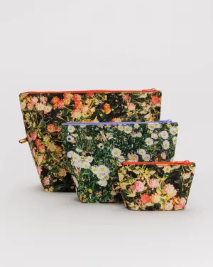 Baggu | Go Pouch Set | Photo Florals