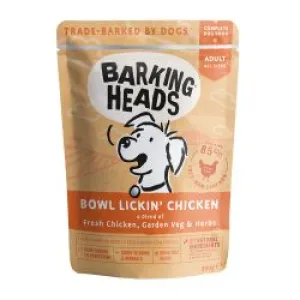 Barking Heads Bowl Lickin' Chicken Pouch 300g x 10