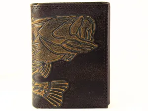 Bass Burnished Leather Trifold Wallet
