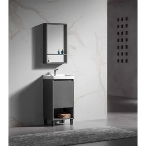 Bathroom Luxury 43cm Wall-Mounted Vanity Cabinet with Mirror - WK-K-9064