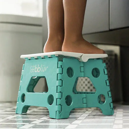 bblüv Stëp Folding Step Stool (Aqua)