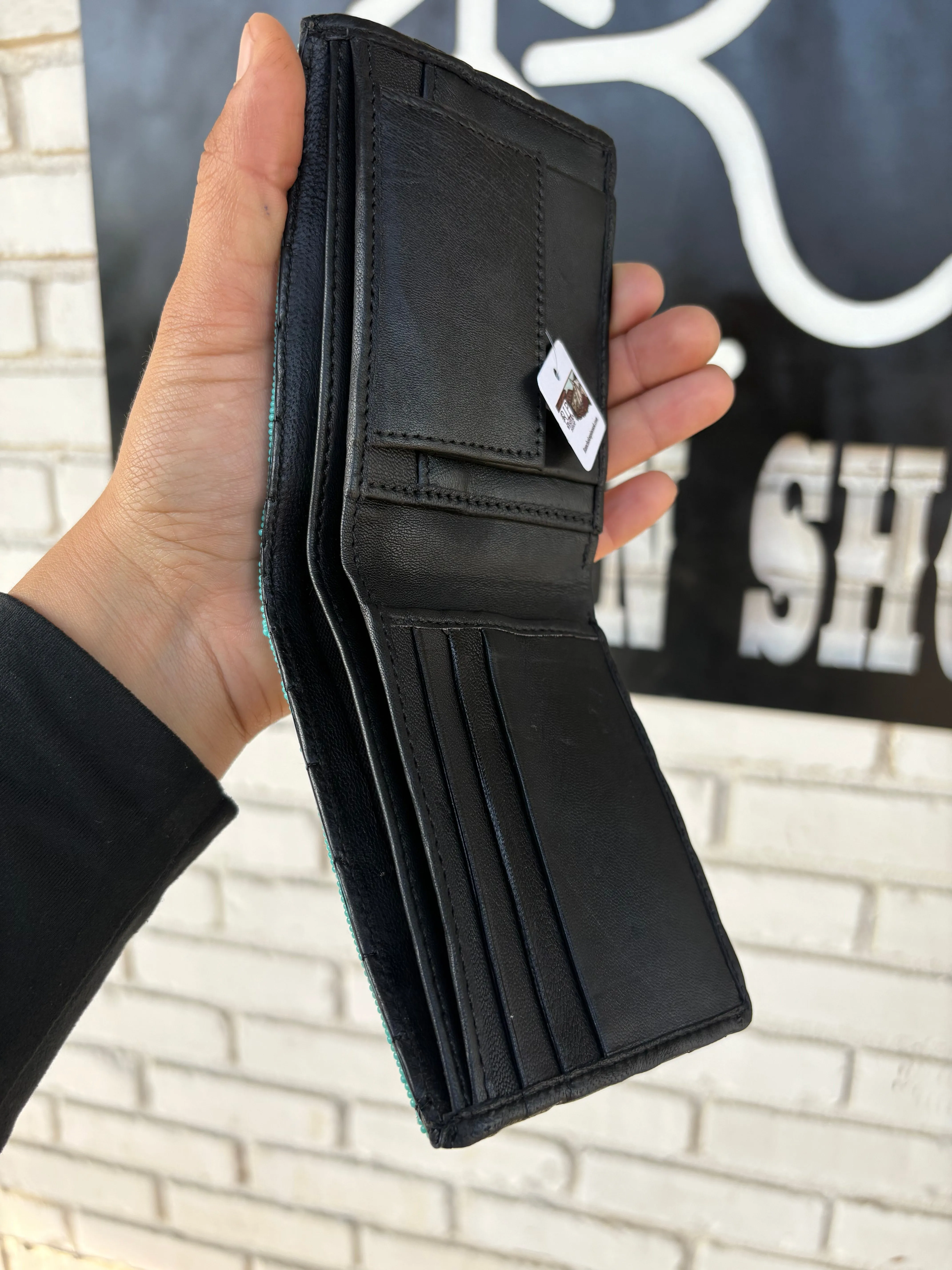 Beaded Bifold Wallet