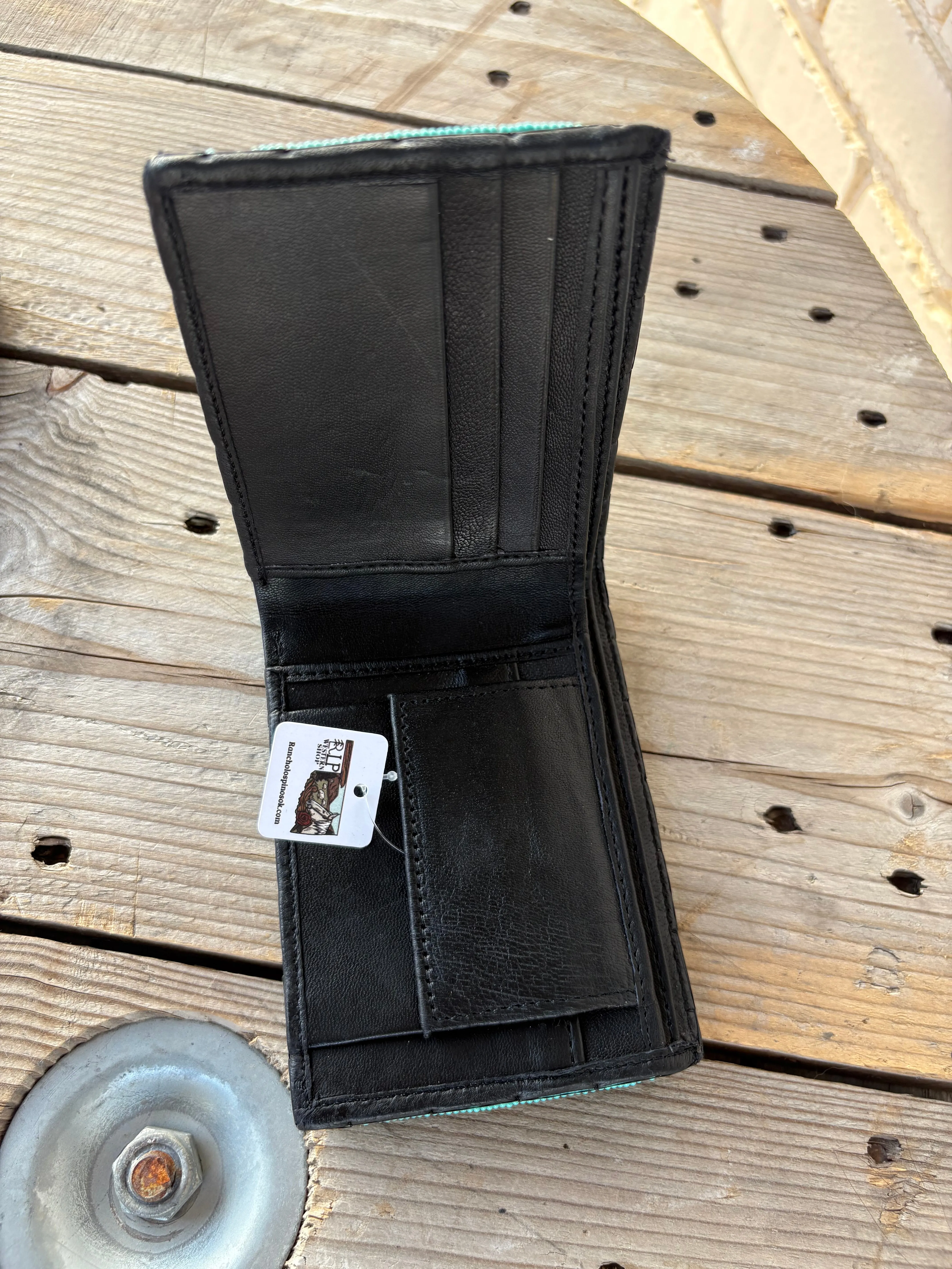 Beaded Bifold Wallet