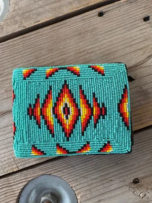 Beaded Bifold Wallet