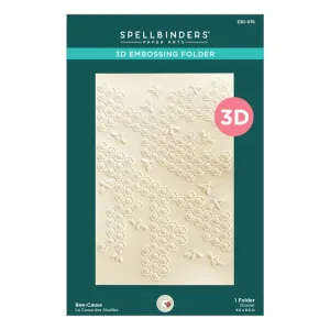 Bee-Cause 3D Embossing Folder Spellbinders E3D-078