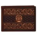 BG2095161W7 Wallet - Hooey - Bifold Brown W/Tooling