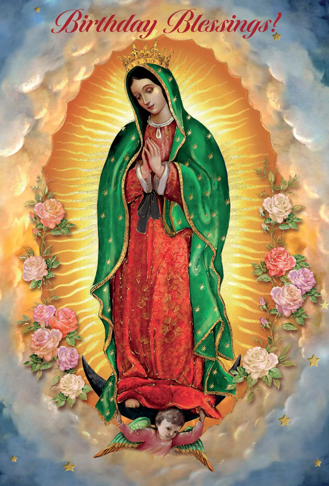 Birthday Blessings Guadalupe Greeting Card