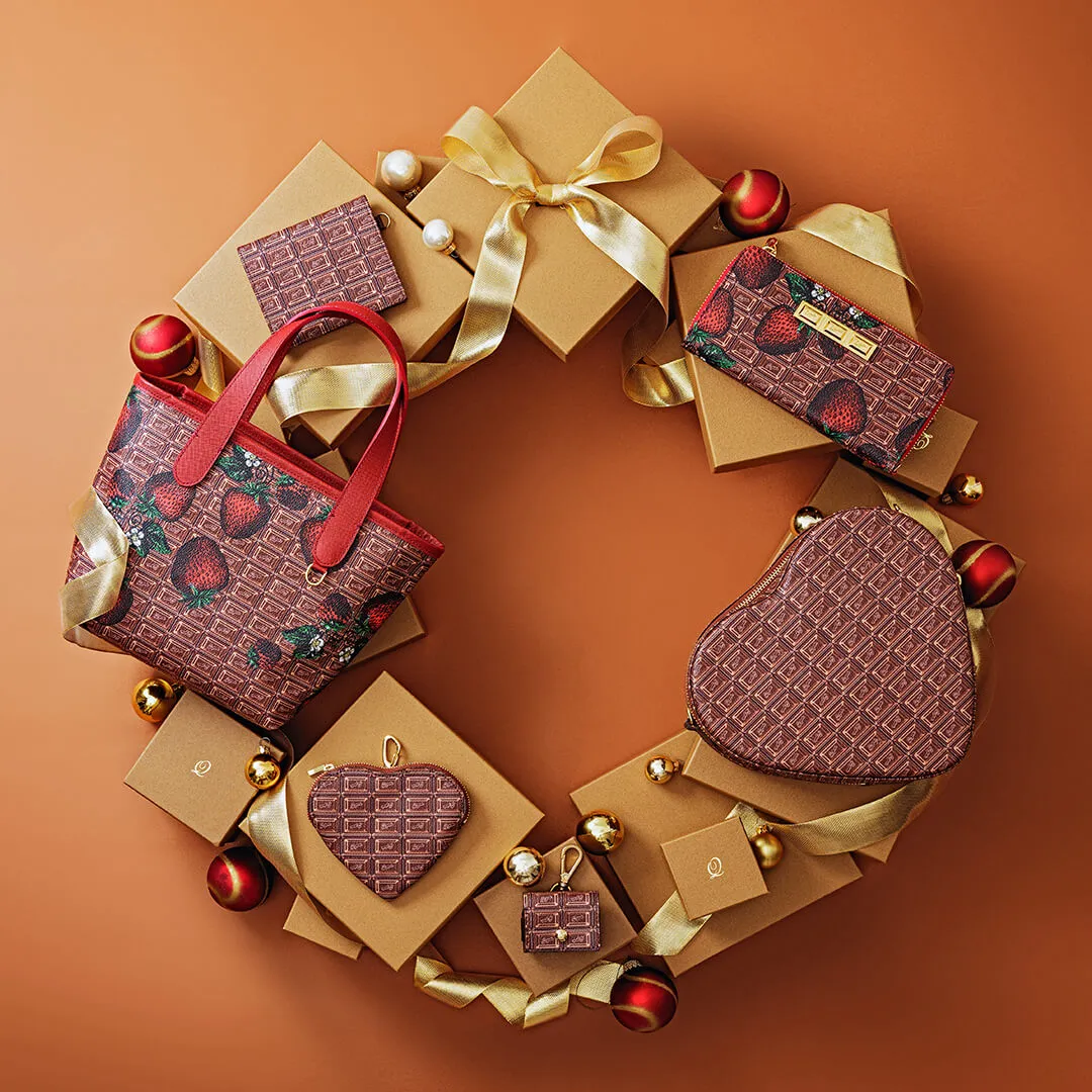 Bitter Chocolate Heart Coin Purse【Japan Jewelry】