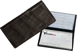 Black Alligator Checkbook Cover