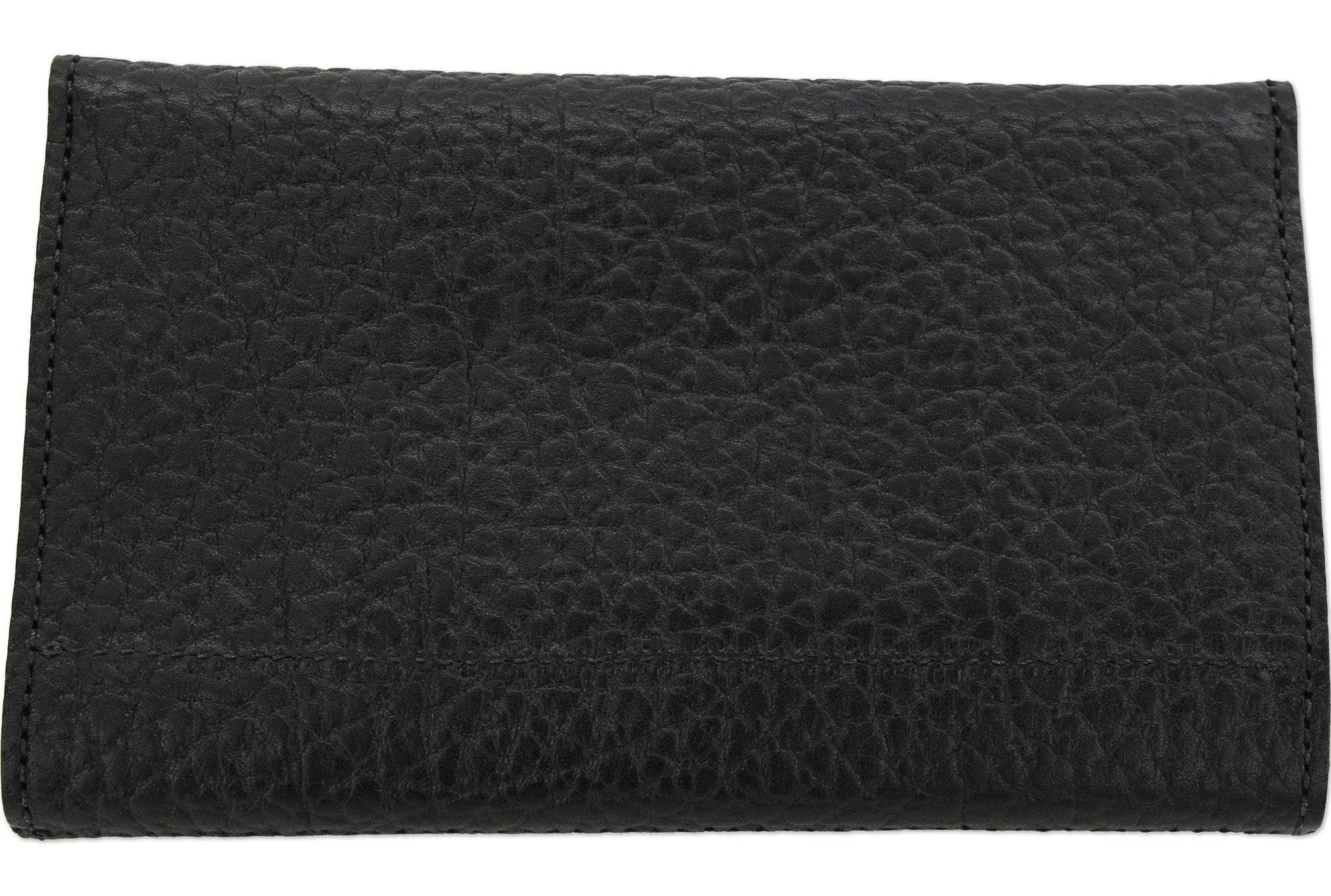 Black Bison Leather Deluxe Women's Wallet