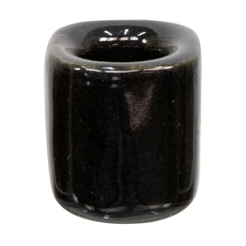 Black Ceramic Chime Candle Holder
